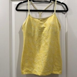 Pretty yellow Lululemon “power Y” top!